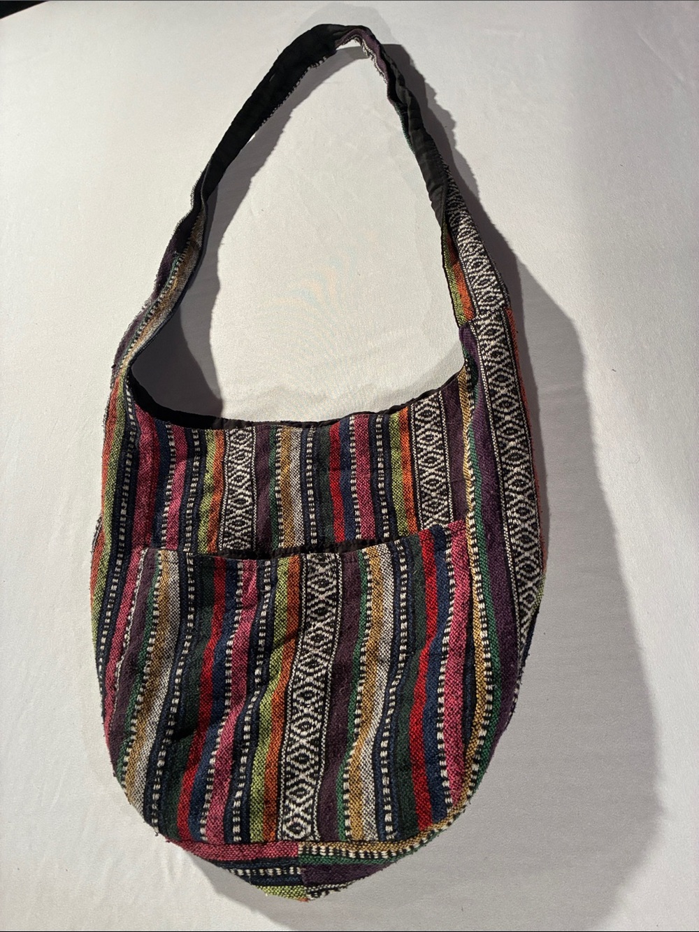 Source Unknown Multicolor Handwoven Shoulder Bag